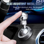Metallische Startknopf-Abdeckung im Totenkopf-Design mit Strass