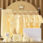Hochwertiges Baby-Basisset | Elegante Geschenkkiste für Neugeborene | 100% Bio-Baumwolle | Mit Decke, Kleidung & Zubehör | Allergikerfreundlich