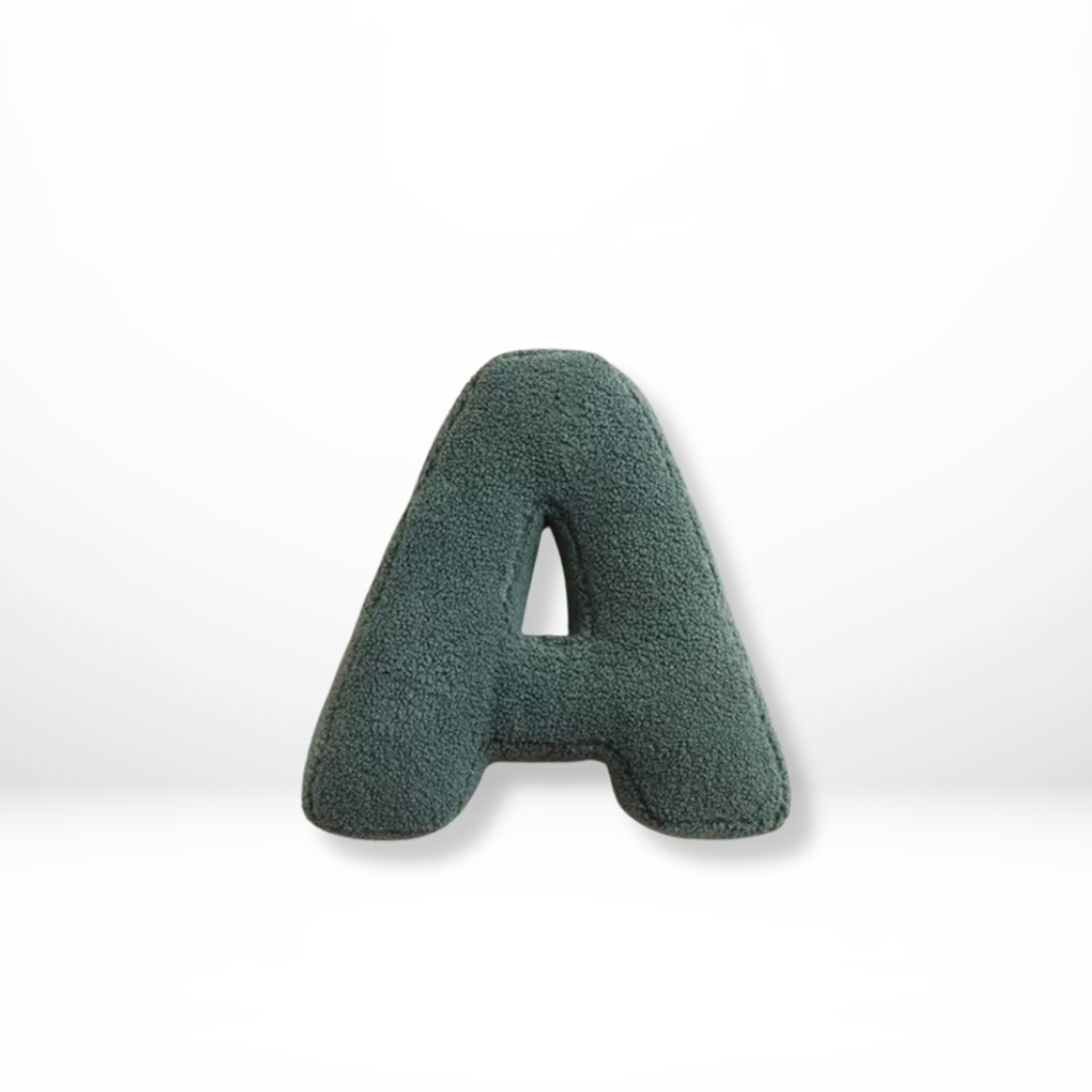 Alphabetkissen Velour – Weiches dekoratives Kissen in allen Buchstaben