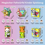 Faltbarer Würfel für Kinder – Spielzeug zum Spielen und Lernen