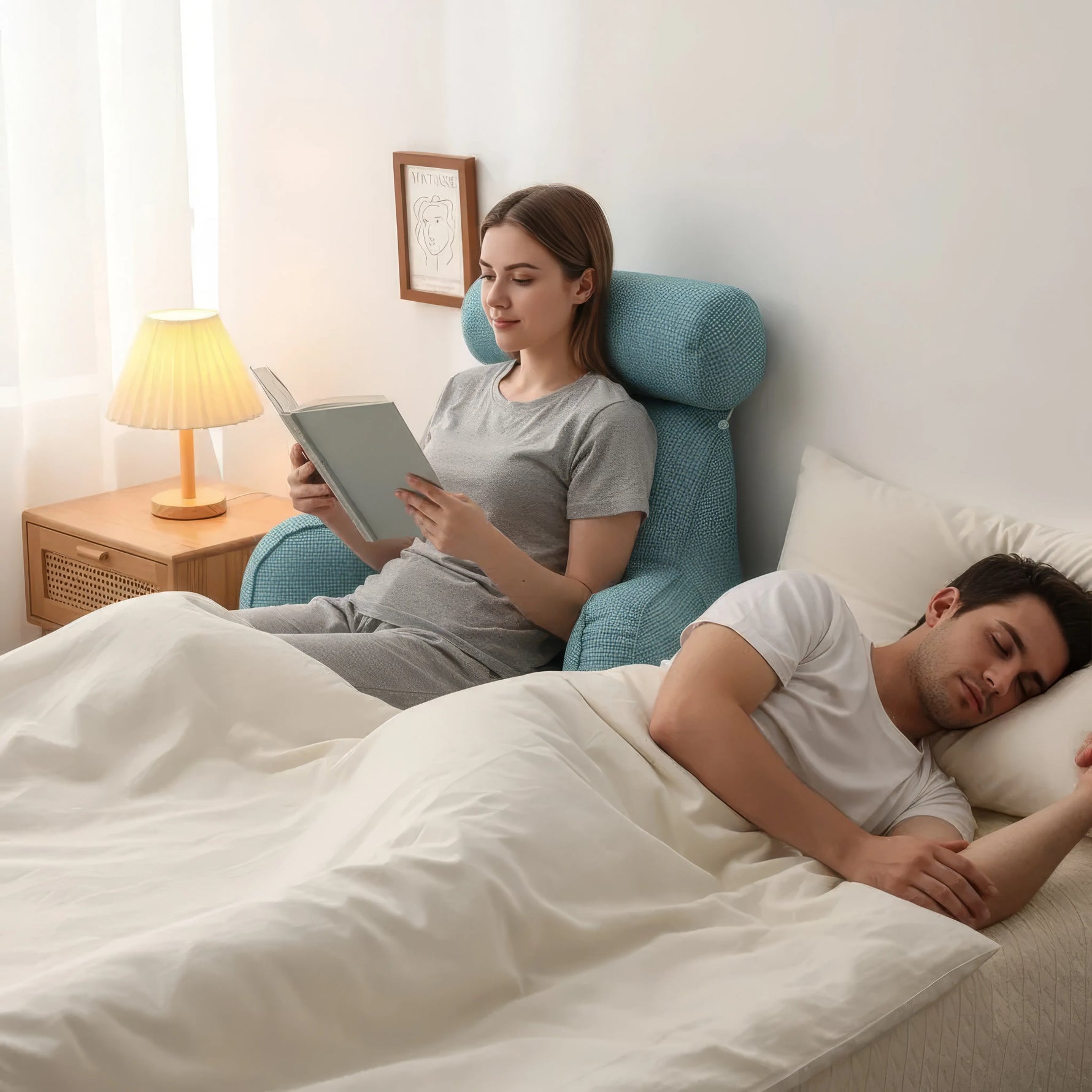 Entspanntes Lernen und Lesen im Bett mit dem RelaxNest