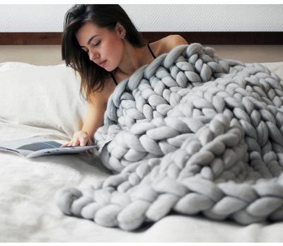 Kuschelige Strickdecke für ultimativen Komfort