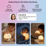 Silikon Nachtlicht in Form eines niedlichen Otters mit Blasen