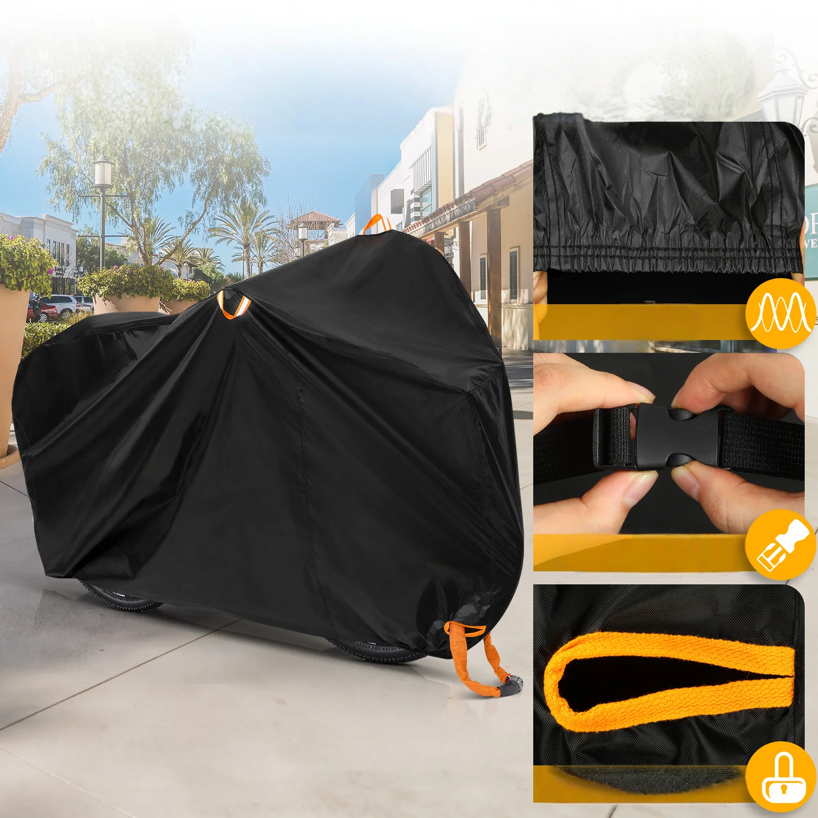 Weatherproof bicycle cover for optimal protection