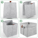 Six-Piece Felt Organizer Set | 12 L Foldable Storage Solutions for Your Home
