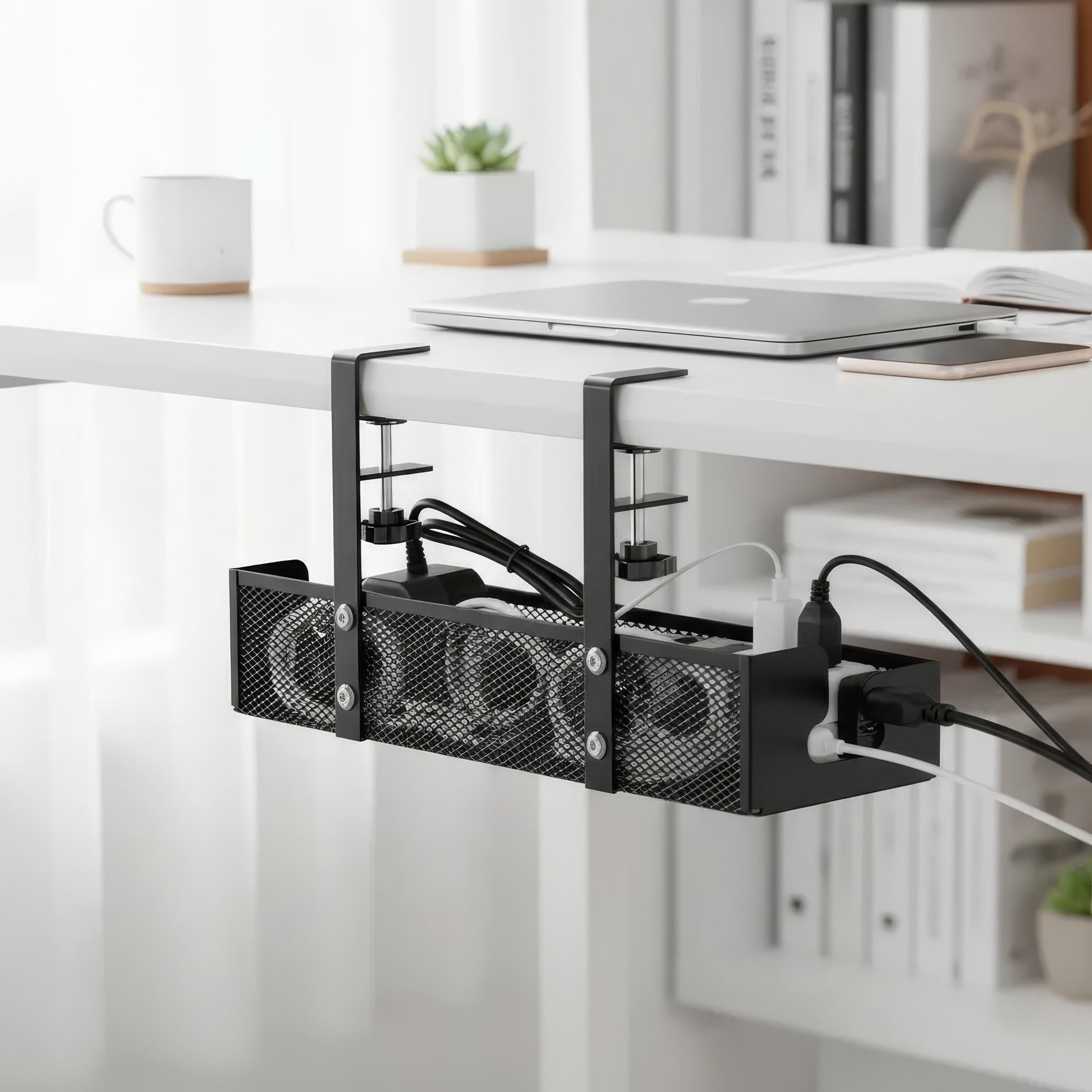 Cable Organization Without Drilling – Practical Under-Desk Solution