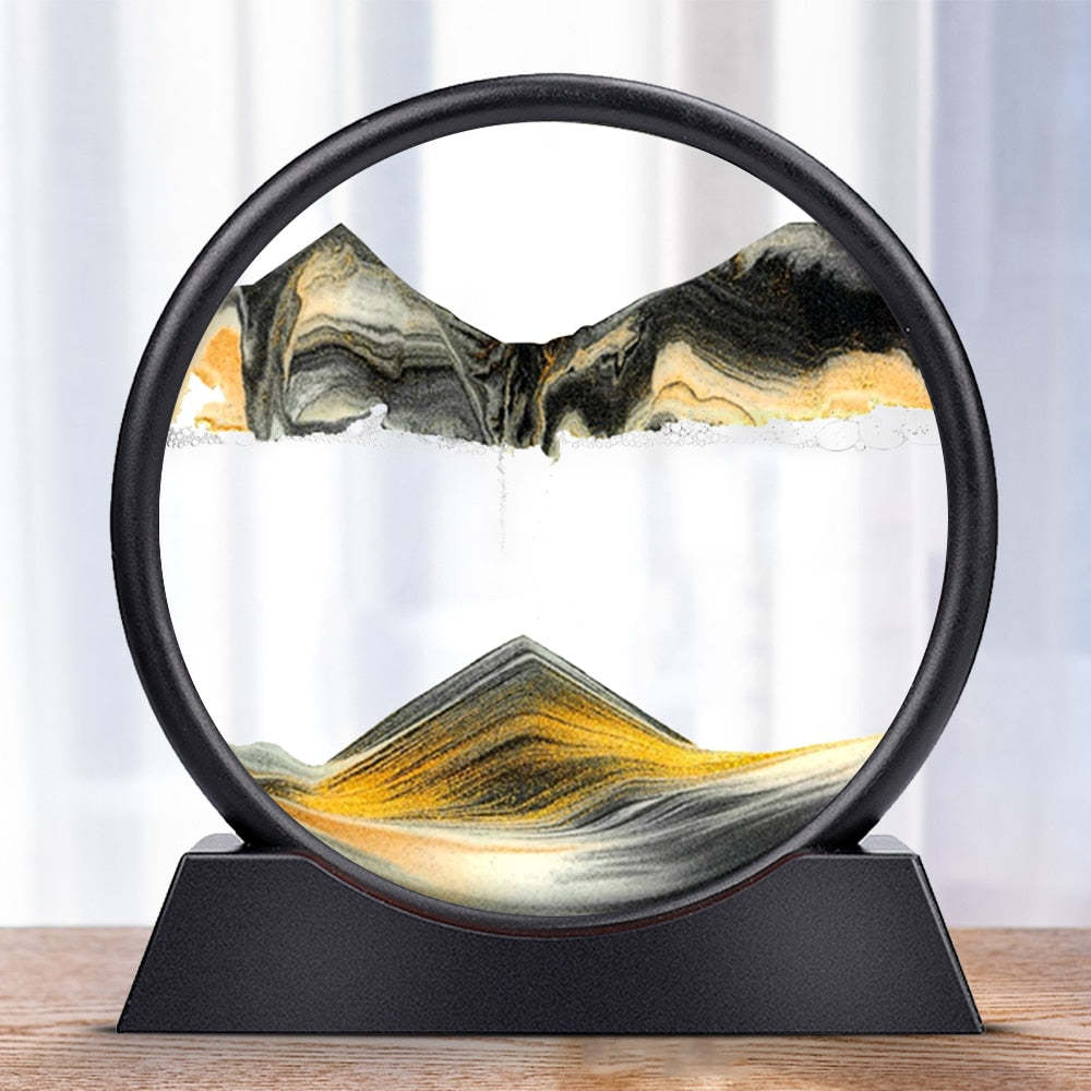 Sandlandschaft im Glas – Entspannende Tischdekoration