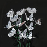 Lively Butterfly Stakes for Garden and Decoration - Set of 10
