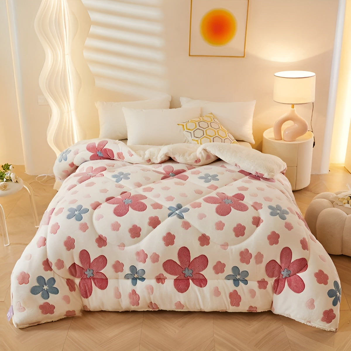 Sleeping Comfort Blanket Blütenzauber | Soft & Easy Care | Elegant Design