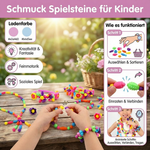 Kinderspielsteine aus Schmuckmaterial