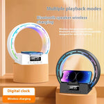 Multifunktionale Bluetooth-Lampe mit integrierter Ladestation und Wecker