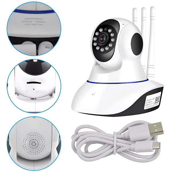 Intelligente Überwachungskamera mit Nachtsicht und WLAN