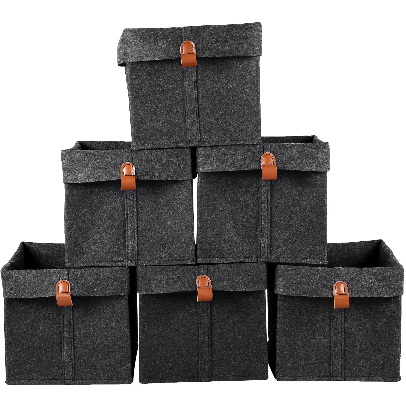 Six-Piece Felt Organizer Set | 12 L Foldable Storage Solutions for Your Home