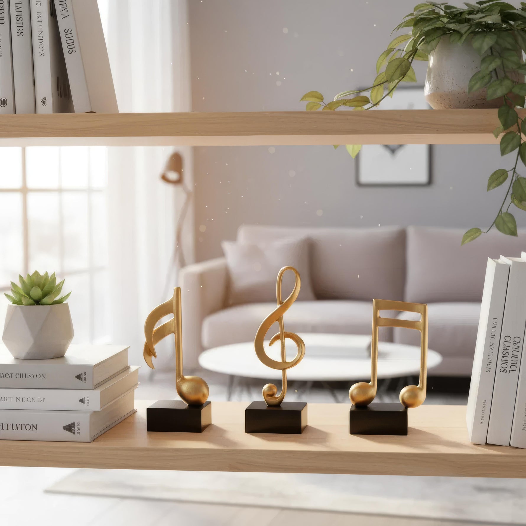 Musikalische Eleganz – Stilvolle Dekofigur für Ihr Zuhause