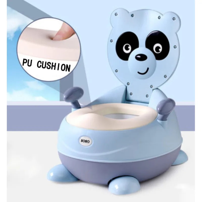 Kindertöpfchen in Panda-Design – Weiches Baby-Töpfchen mit PU-Sitz