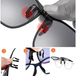 Clip-on Sonnenbrille mit UV400 – Leichte polarisierte OogZeker für Brillenträger