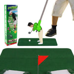 Golfvergnügen für Zuhause: Indoor-Golfset mit 5 Schlägern
