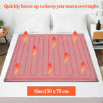 Warming Flannel Heated Blanket with Timer and Safety Features