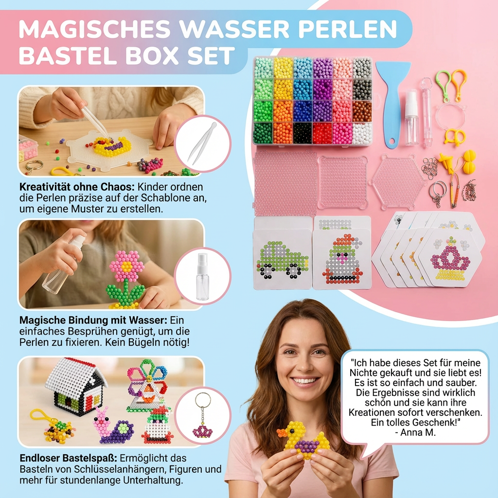 Bastelset mit Wasserperlen für kreative Projekte