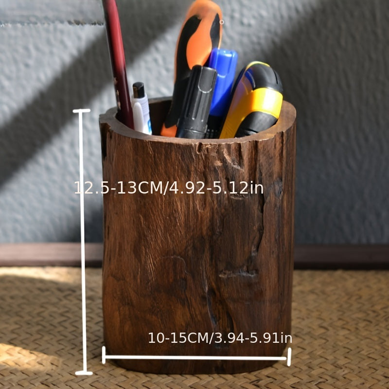 Handgefertigter Holzstifthalter – Einzigartiges und natürliches Design