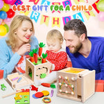 Creative Wooden Play Box – 8 Exciting Activities for Children