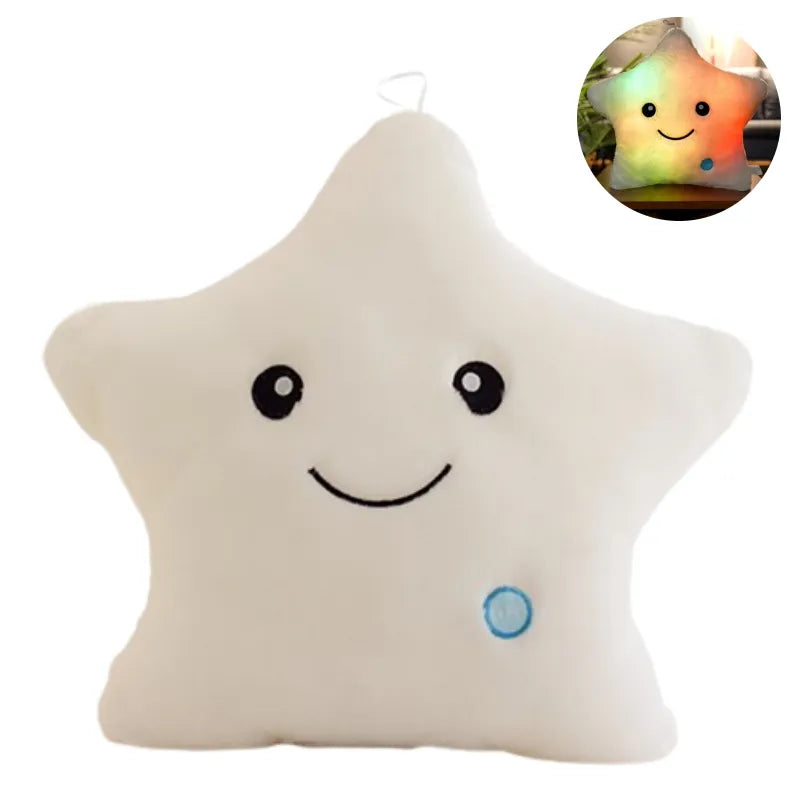 Kuschelkissen für Kinder mit leuchtenden LED-Sternen