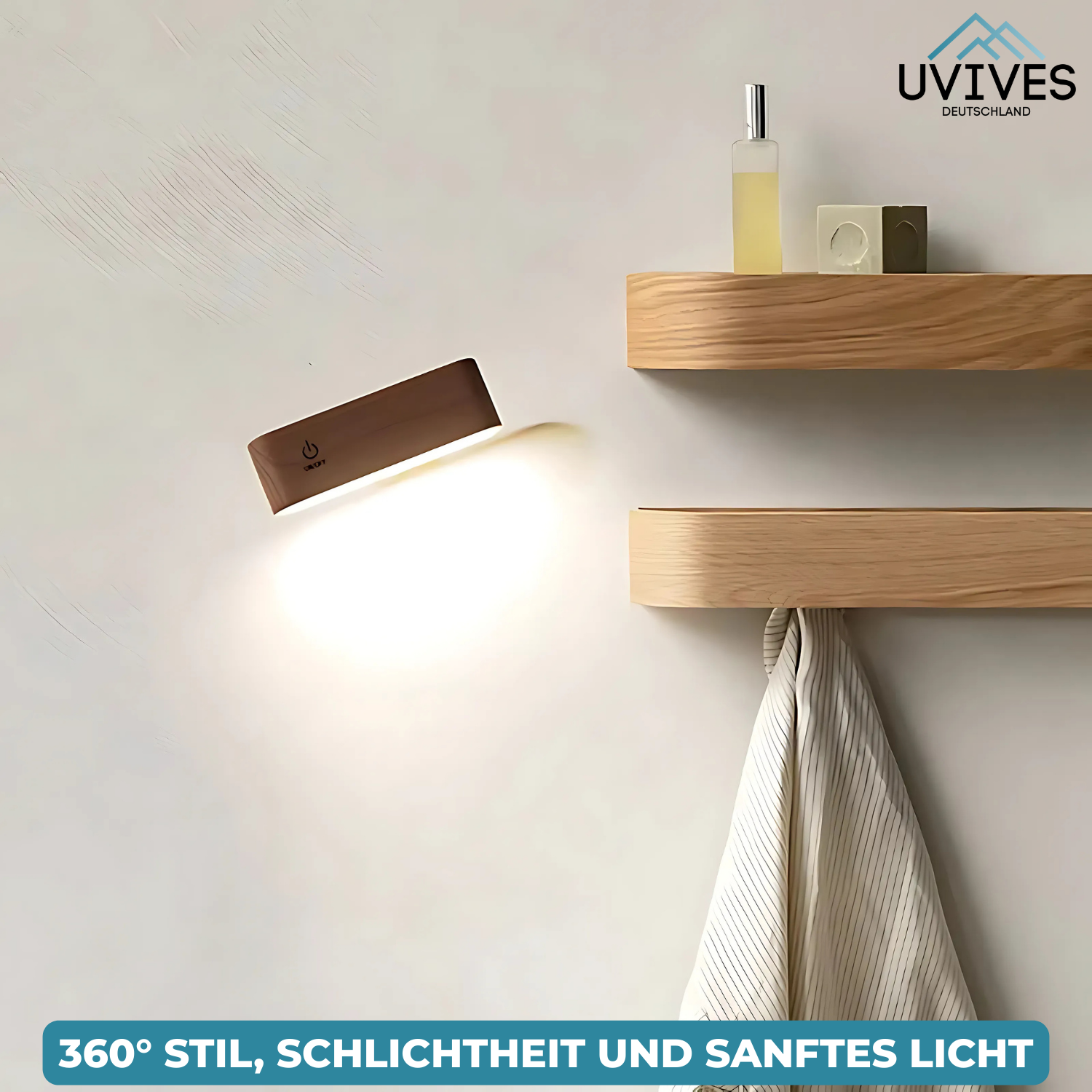 HolzLicht – Kabellose Eleganz für jeden Moment