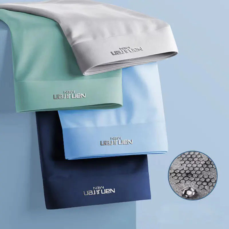 4-teiliges Set Boxershorts aus Eiskunstseide mit Graphen-Technologie