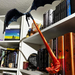 Bücherregal mit Drachenflamme – Dekorative Buchstütze