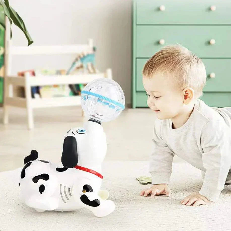 Interaktiver Spielzeughund mit leuchtendem Ball – Tänzendes Kinderspielzeug