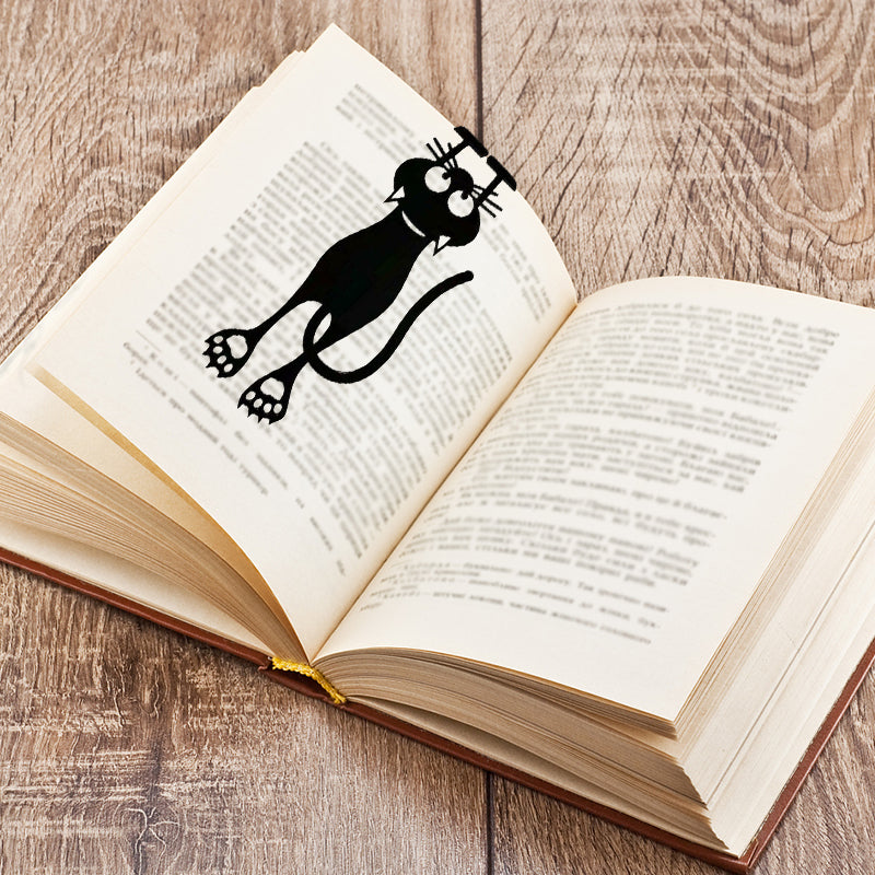 Elegantes Katzen-Lesezeichen für müheloses Lesen
