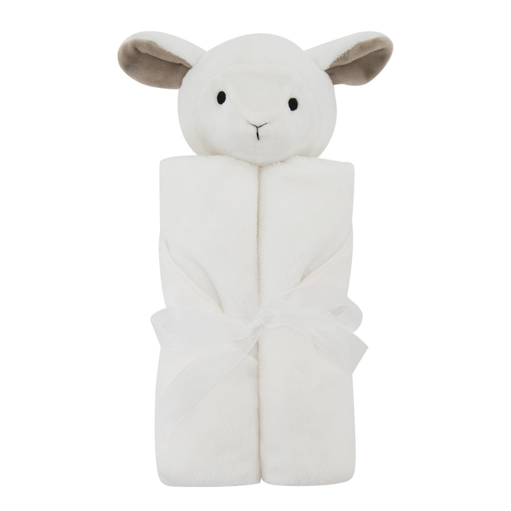 Flauschige Kuscheldecke für Babys mit niedlichem Hasen-Motiv