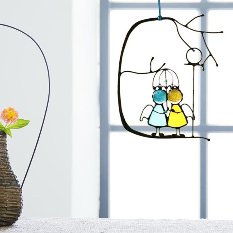 Farbige Glas-Hängedekoration für ein strahlendes Zuhause