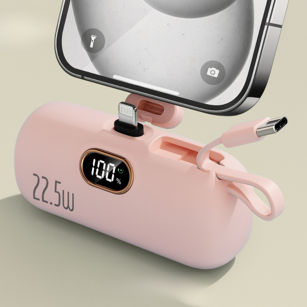 Practical 5000mAh Power Bank with 22.5W Fast Charging