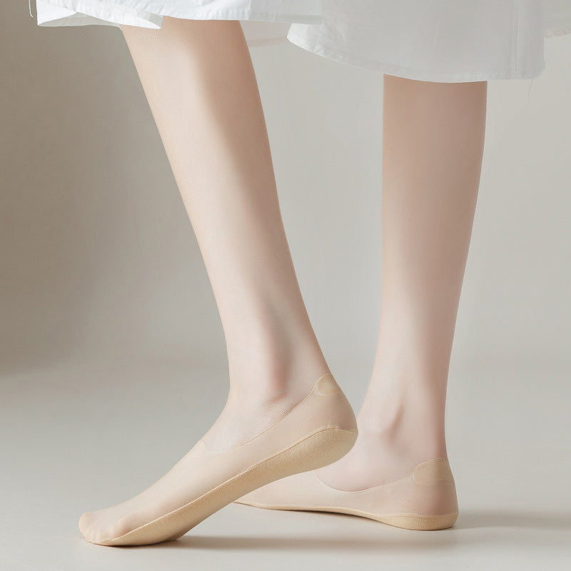 Leichte, unsichtbare Socken aus atmungsaktiver Baumwolle