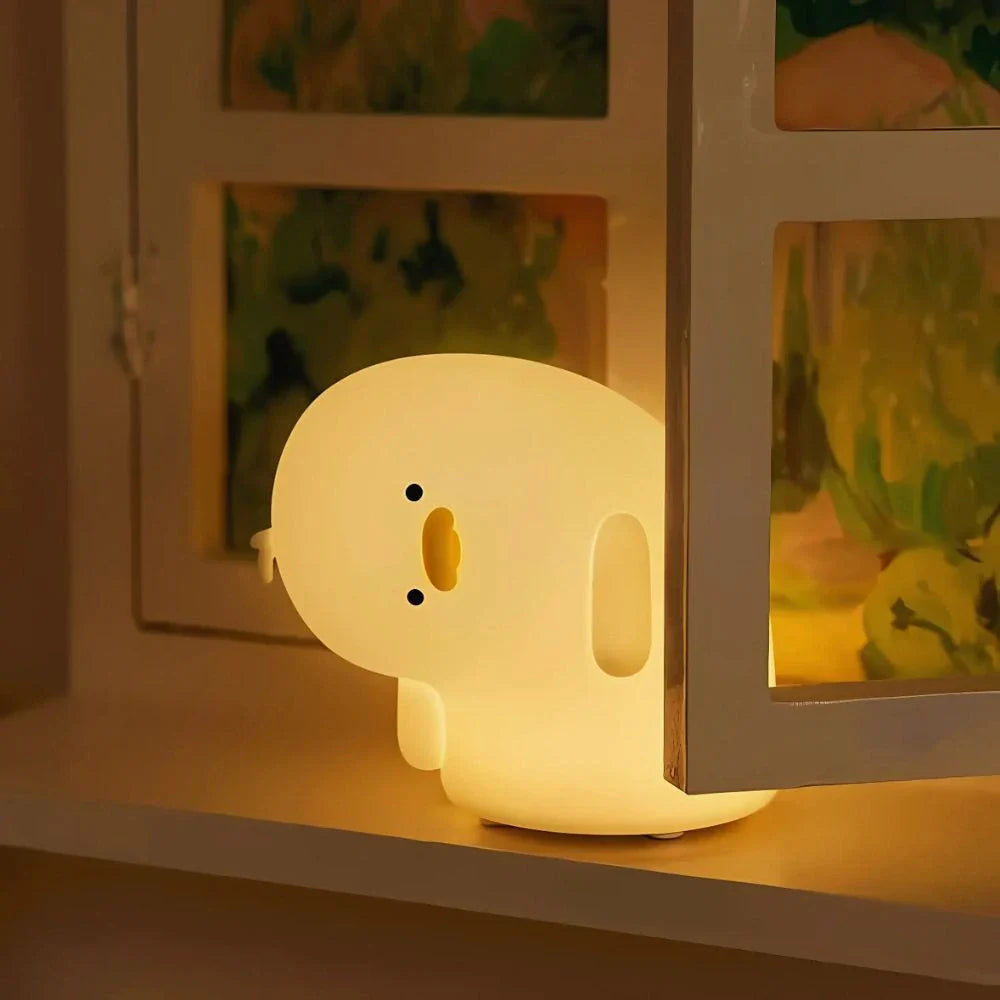 Playful Night Lamp for Children – Rechargeable Silicone Lamp with Colour Change