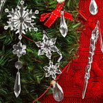 Kristall Weihnachtsdekoration in Schneeflockenform