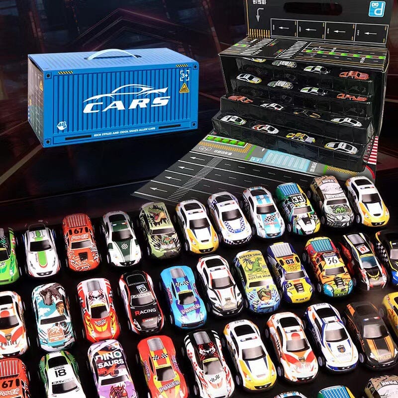 48 Spielzeugautos aus Legierung – Rennwagen Set