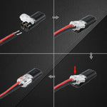 Zweidraht Stecker mit Verriegelungsmechanismus