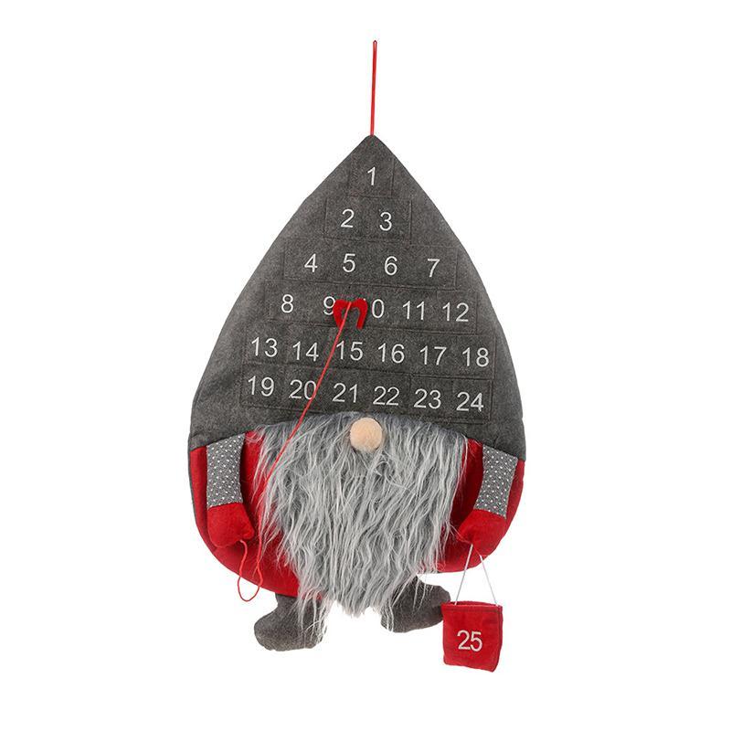 Adventskalender mit Santa-Anhänger – Countdown bis Weihnachten