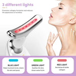 Gesichtsmassagegerät mit LED-Lichttherapie und Ionenreinigung