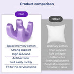 Anti-Falten Schönheit Kopfkissen - Ergonomisches Design aus kühlendem Memory-Schaum - Unterstützung für Hautpflege - Für Rücken- und Seitenschläfer