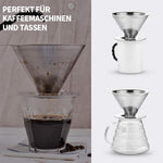 KaffeeGenuss Edelstahlfilter | Wiederverwendbar | Ø 11,5–12,5 cm