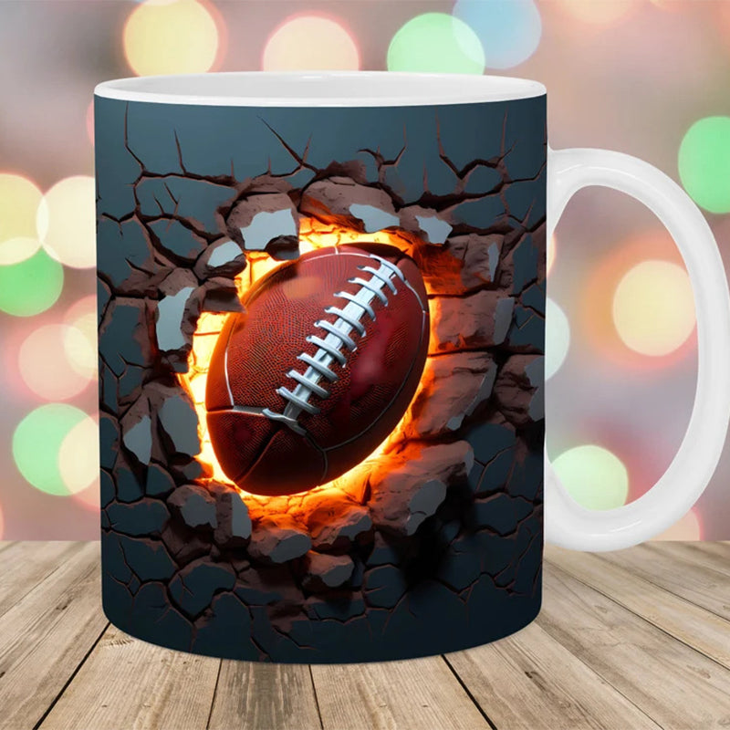 Becher mit Ballmuster
