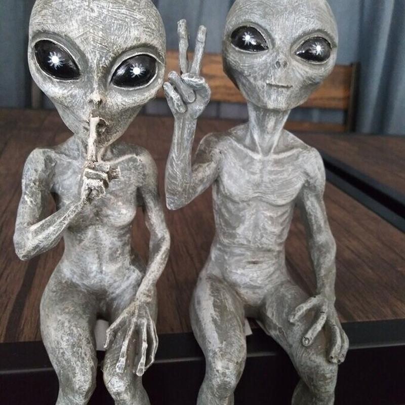 Lustige Alien Gartenfigur – Galaxia