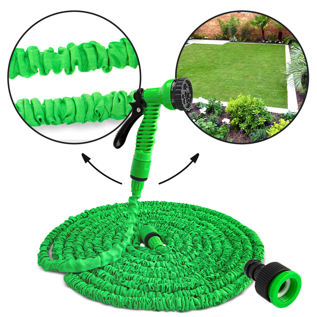 Flexible Garden Hose with 7 Spray Modes