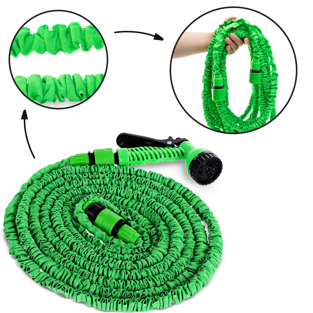 Flexible Garden Hose with 7 Spray Modes