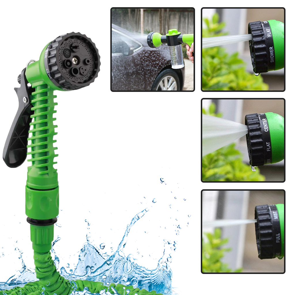Flexible Garden Hose with 7 Spray Modes