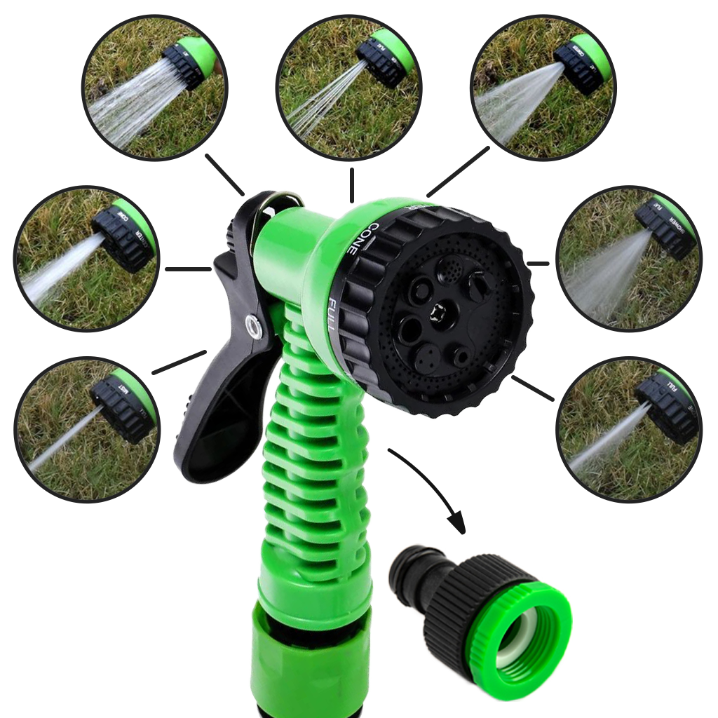 Flexible Garden Hose with 7 Spray Modes