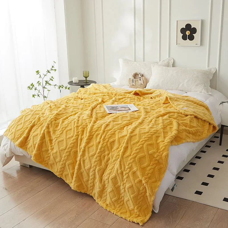Wendbare Premium-Wolldecke für ultimativen Komfort und Stil